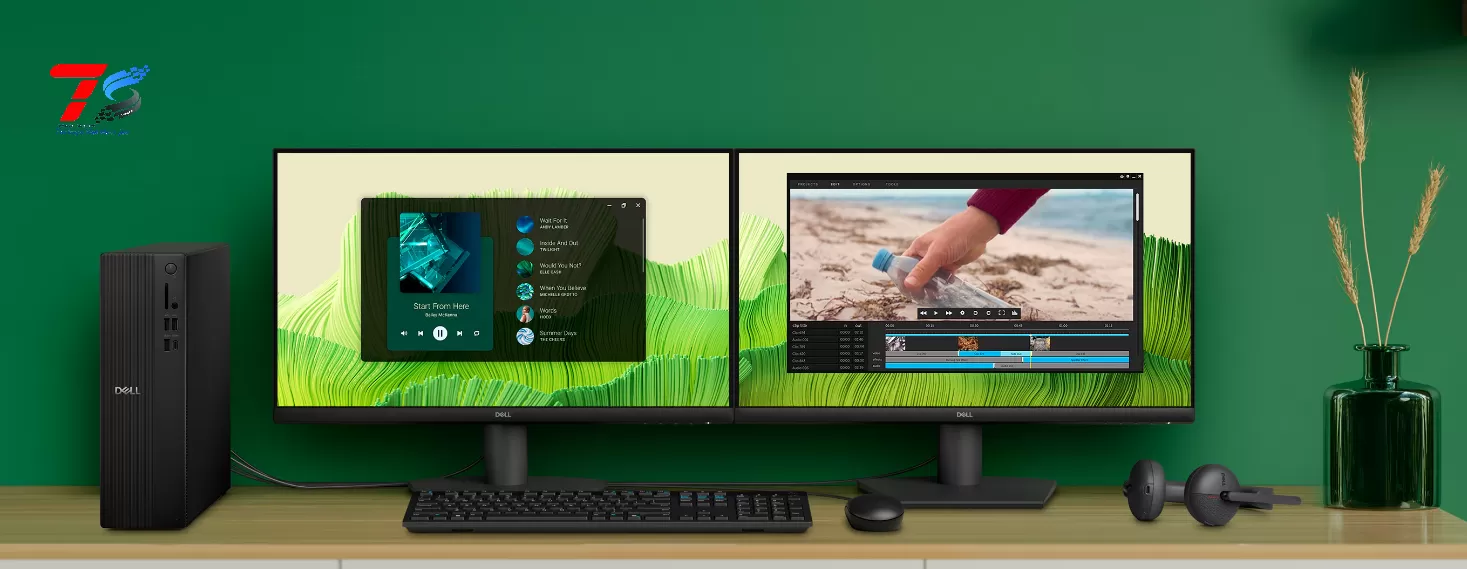 Máy tính để bàn Dell Slim Desktop ECS1250 (71066641) - Core i5 14400/8GB/512GB/PSU 180W/Win11H/1Y